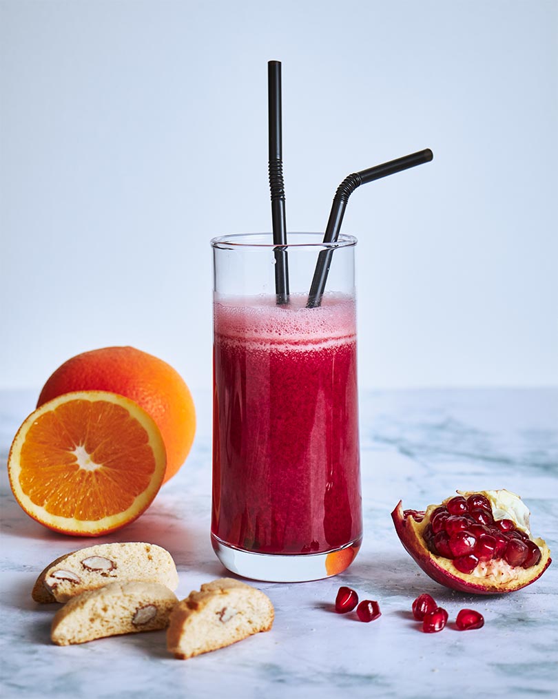 succo di melograno e arancia
