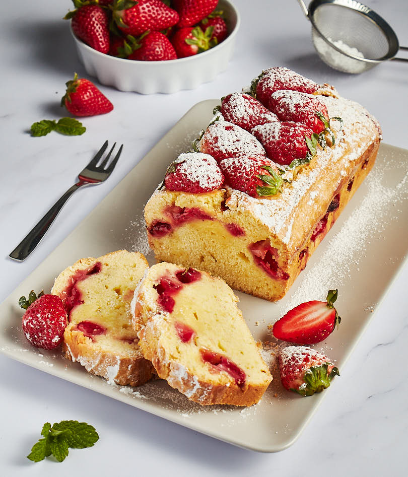 plumcake alle fragole e yogurt