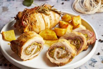 rollè di pollo con carciofi