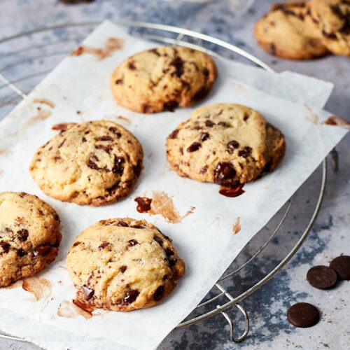 cookies con gocce di cioccolato
