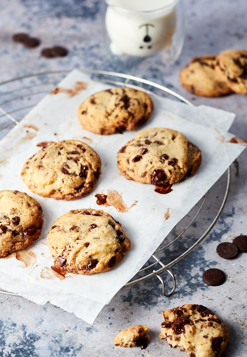 cookies con gocce di cioccolato