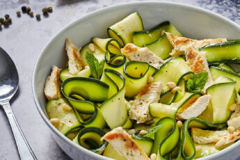carpaccio di zucchine con pollo
