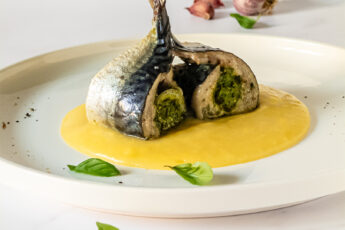 involtini di sgombro al pesto di basilico