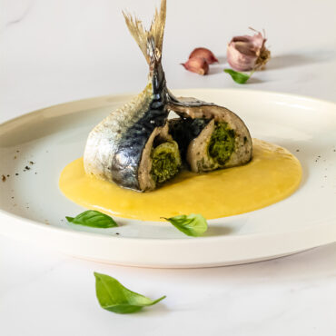 Involtini di sgombro al pesto di basilico